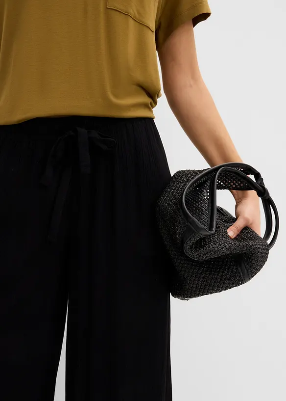 Pantaloni larghi in fine viscosa, bonprix
