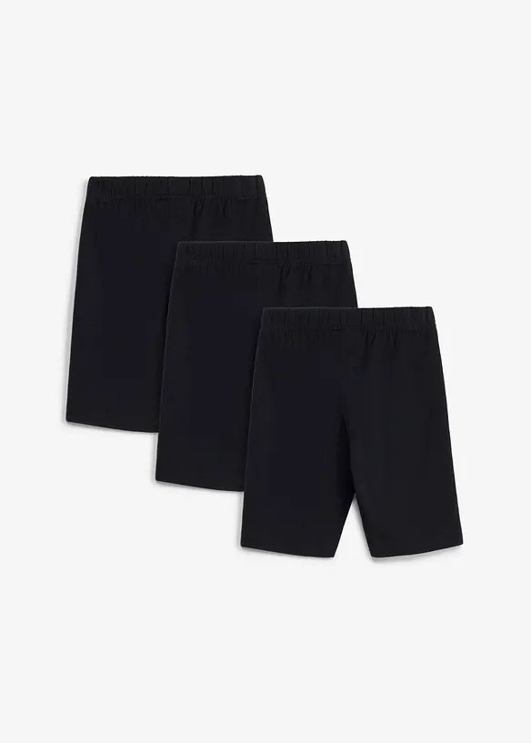 Ciclisti in misto cotone elasticizzato (pacco da 3), bonprix
