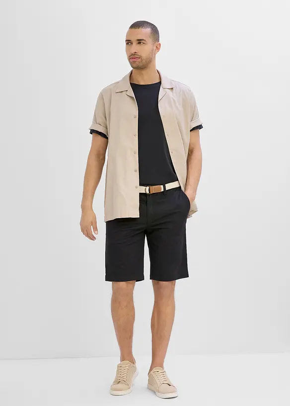 Bermuda elasticizzati con cintura, regular fit, bonprix