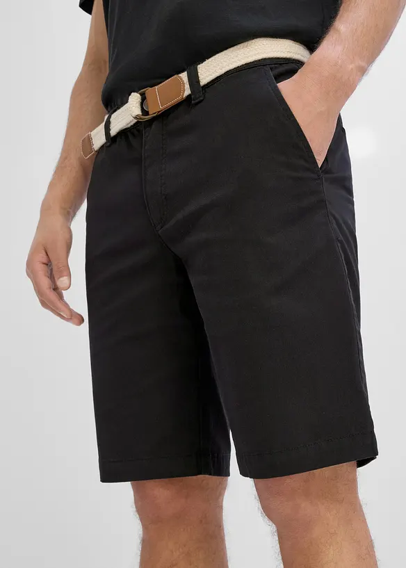 Bermuda elasticizzati con cintura, regular fit, bonprix