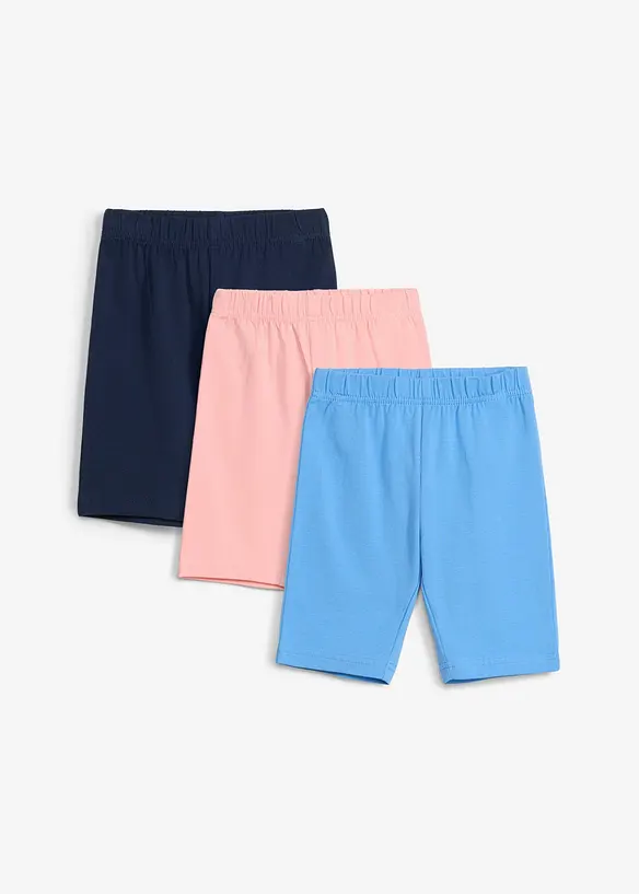 Ciclisti in misto cotone elasticizzato (pacco da 3), bonprix