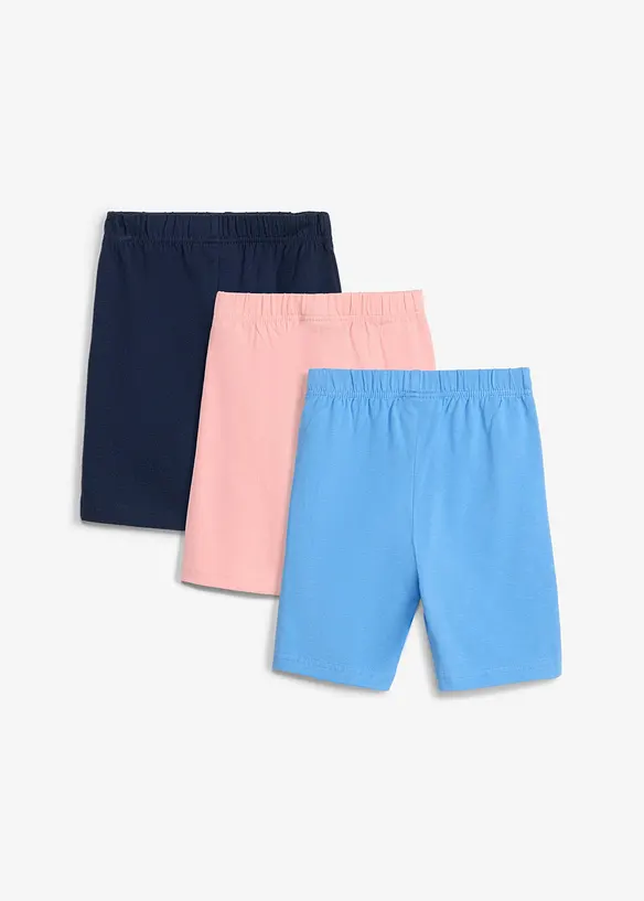 Ciclisti in misto cotone elasticizzato (pacco da 3), bonprix
