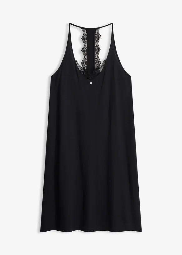 Camicia da notte corta in misto viscosa morbido, bonprix