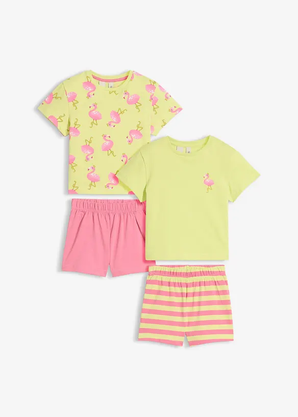 Pigiama estivo in puro cotone (pacco da 2), bonprix