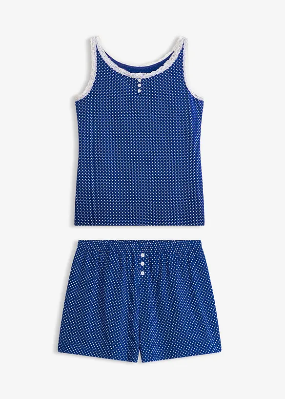 Pigiama estivo con pizzo delicato, bonprix