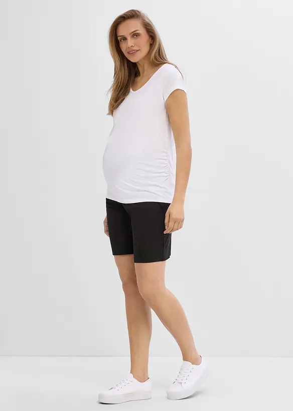 Shorts in jersey leggeri per la gravidanza e il post-parto (pacco da 2), bonprix
