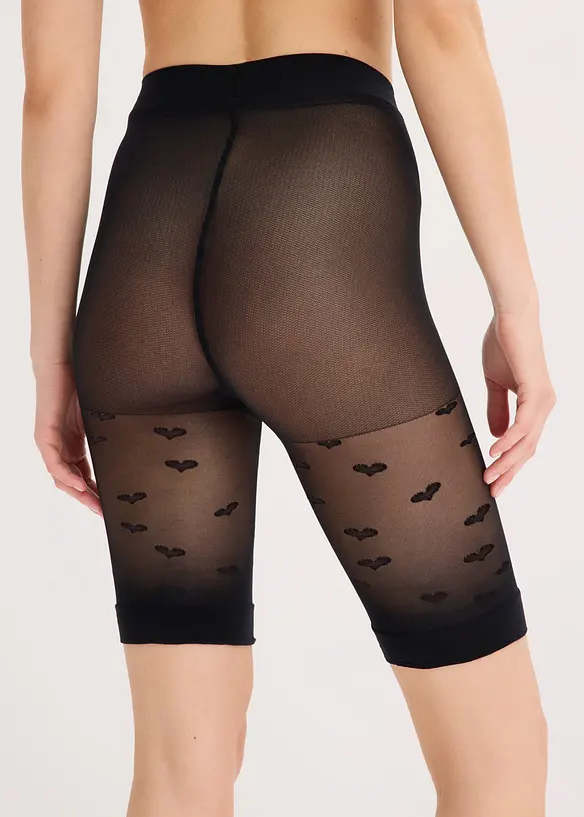 Ciclisti antisfregamento con elastico in vita, 30 DEN, bonprix