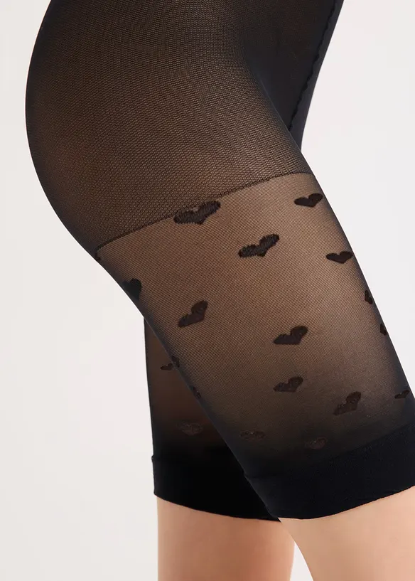 Ciclisti antisfregamento con elastico in vita, 30 DEN, bonprix
