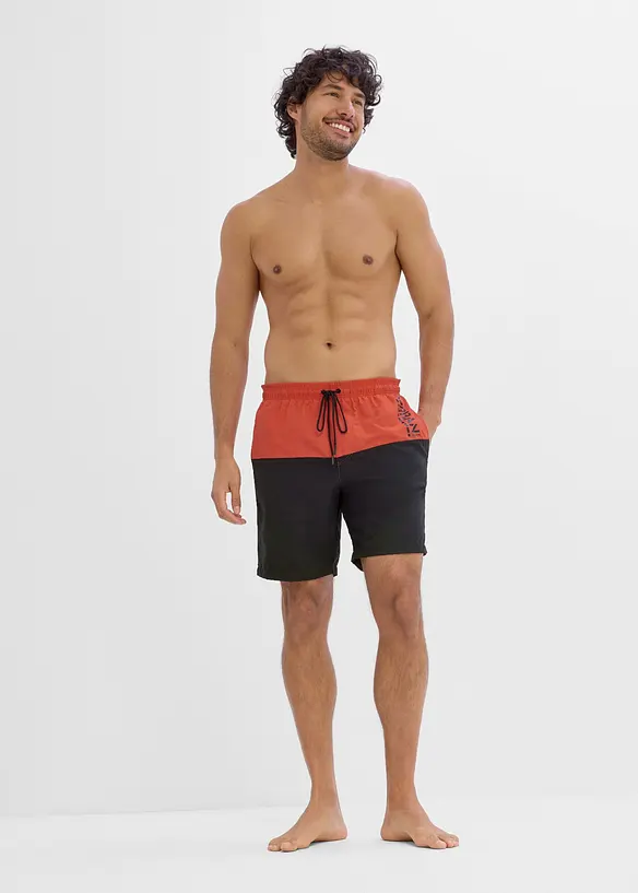 Pantaloncini da mare in color block, bonprix