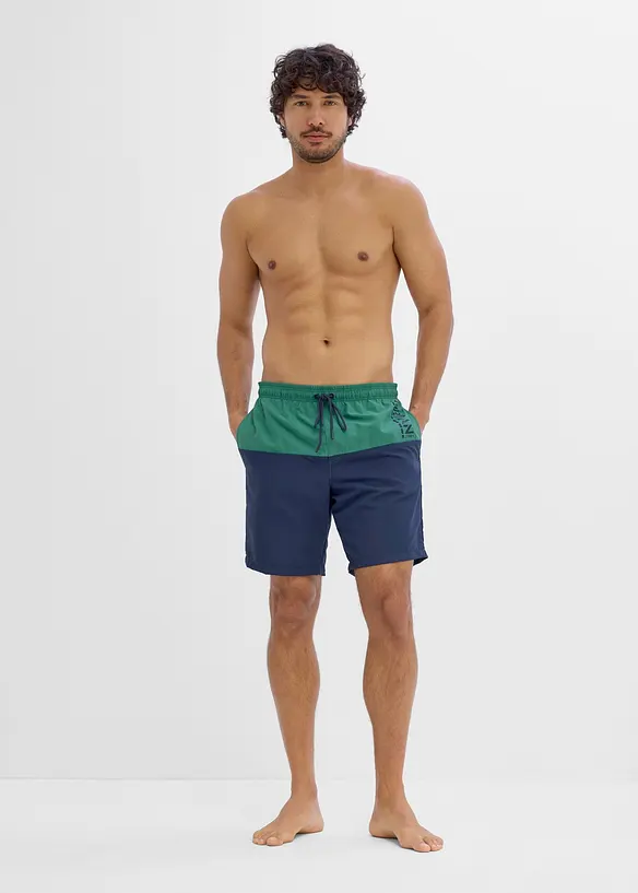 Pantaloncini da mare in color block, bonprix