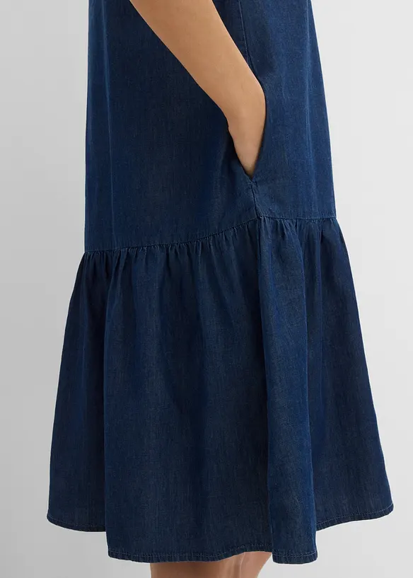 Abito tunica in jeans di cotone, bonprix