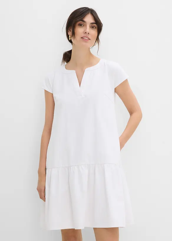Abito tunica in jeans di cotone, bonprix