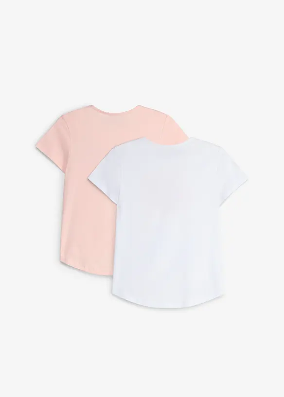 Maglia in misto cotone elasticizzato (pacco da 2), bonprix