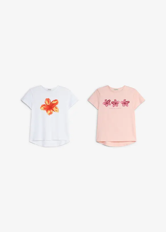 Maglia in misto cotone elasticizzato (pacco da 2), bonprix