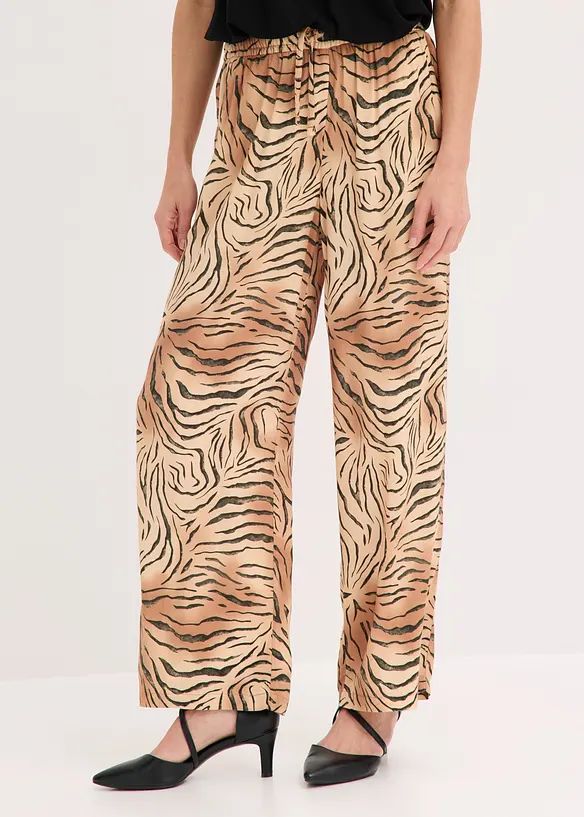 Pantaloni larghi con elastico in vita, bonprix