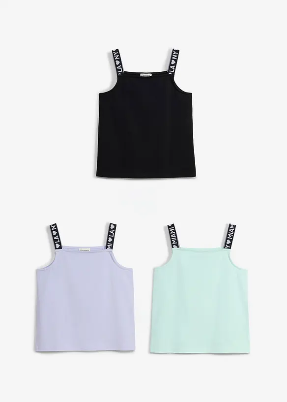 Top in misto cotone biologico elasticizzato, bonprix