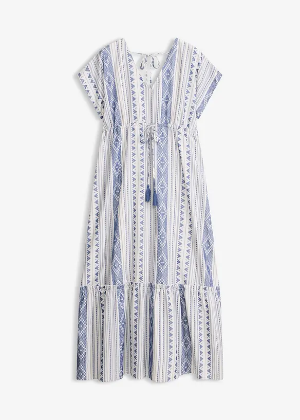Abito midi in misto cotone, bonprix