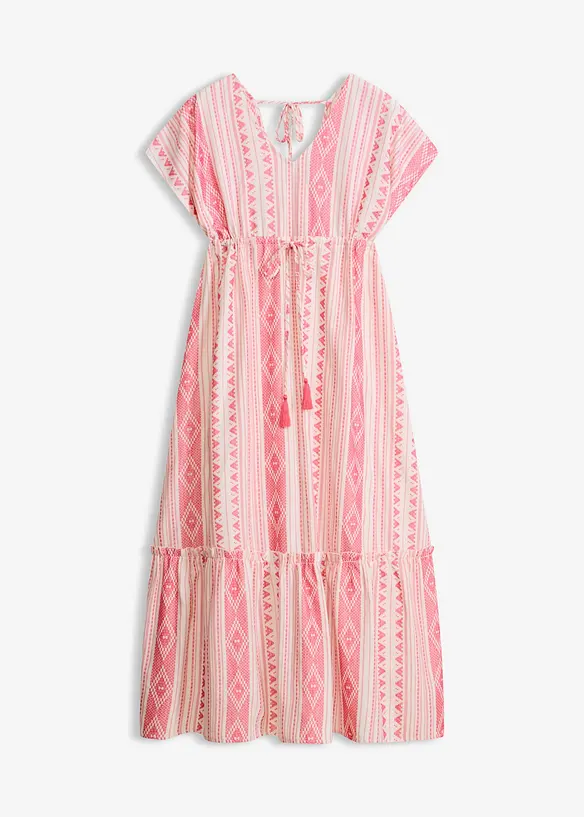 Abito midi in misto cotone, bonprix