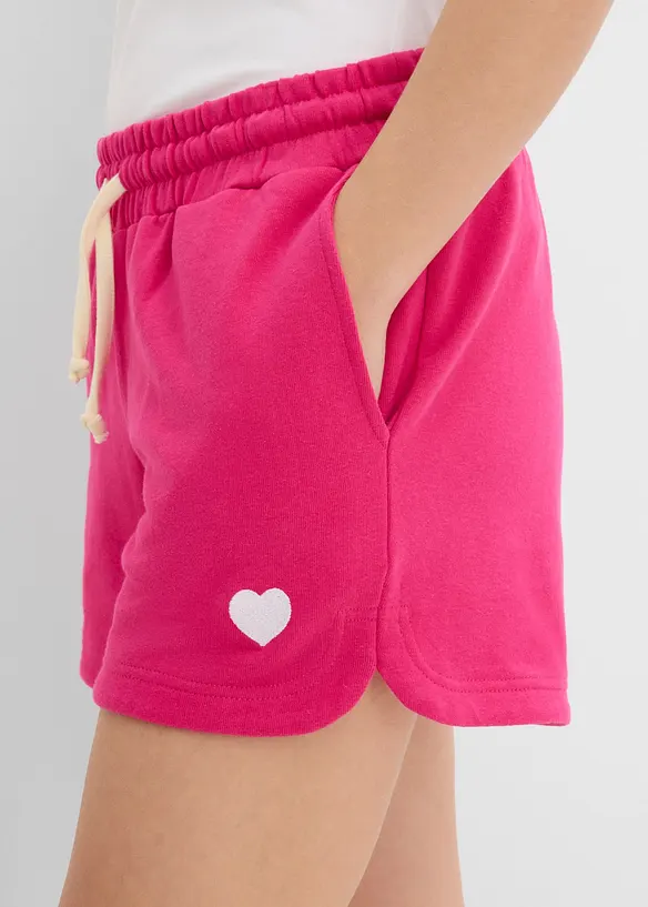 Shorts in felpa di puro cotone biologico, bonprix