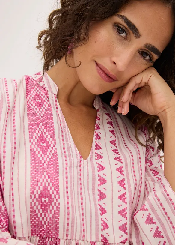 Abito tunica in misto cotone, bonprix