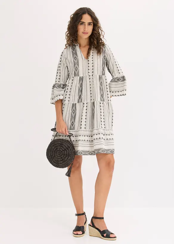 Abito tunica in misto cotone, bonprix