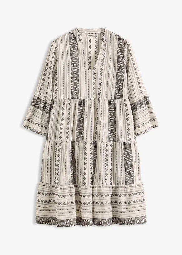 Abito tunica in misto cotone, bonprix
