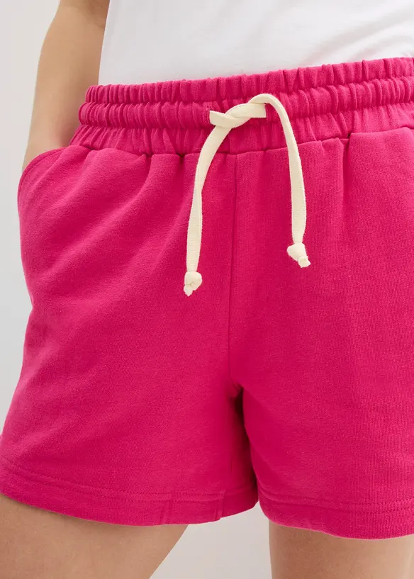 Shorts in felpa di puro cotone biologico, bonprix