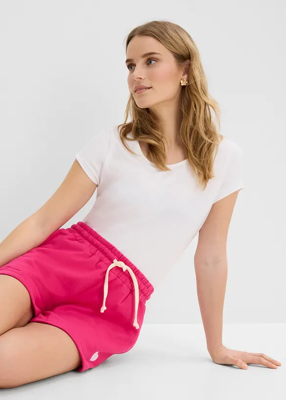 Shorts in felpa di puro cotone biologico, bonprix