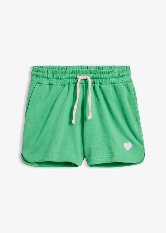 Shorts in felpa di puro cotone biologico, bonprix