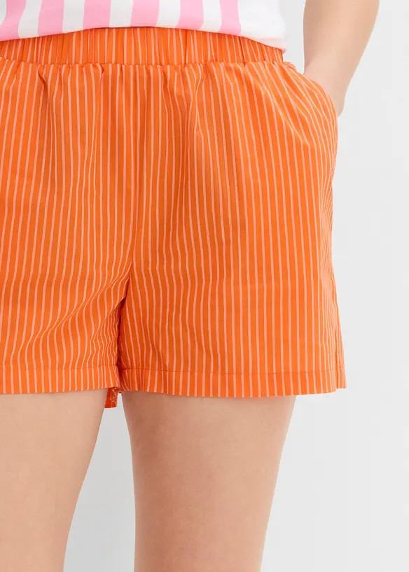 Shorts con elastico in vita in puro cotone biologico, bonprix