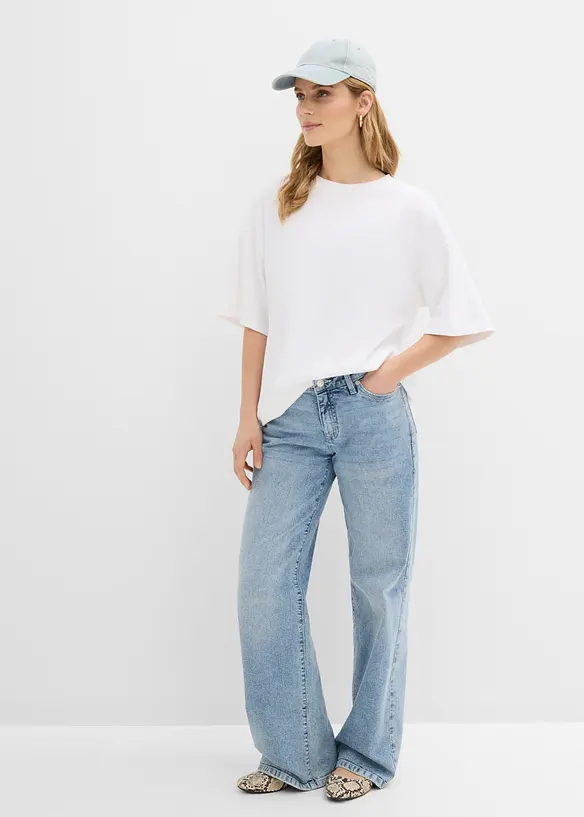 Maxi maglia in puro cotone biologico, bonprix