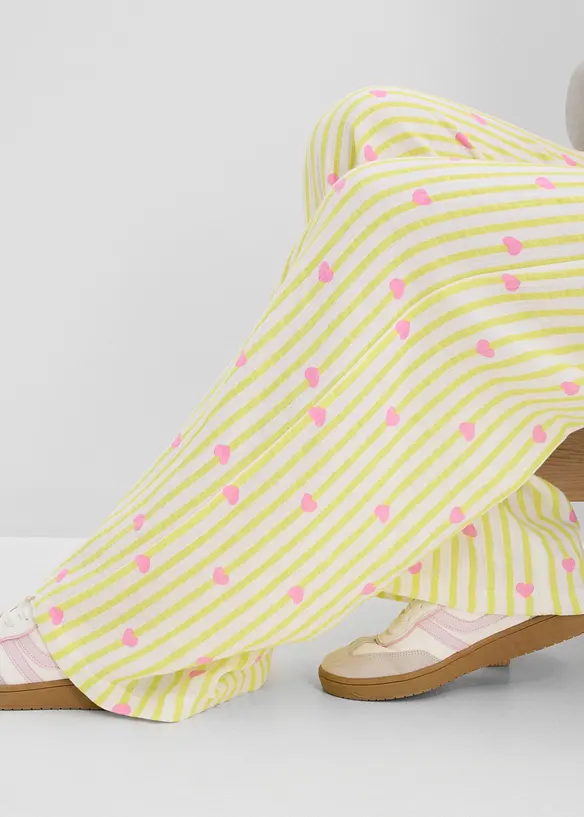 Pantaloni in mussola leggera con elastico in vita, bonprix