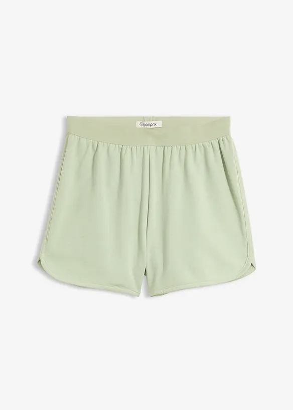 Shorts in felpa con fondo arrotondato, bonprix