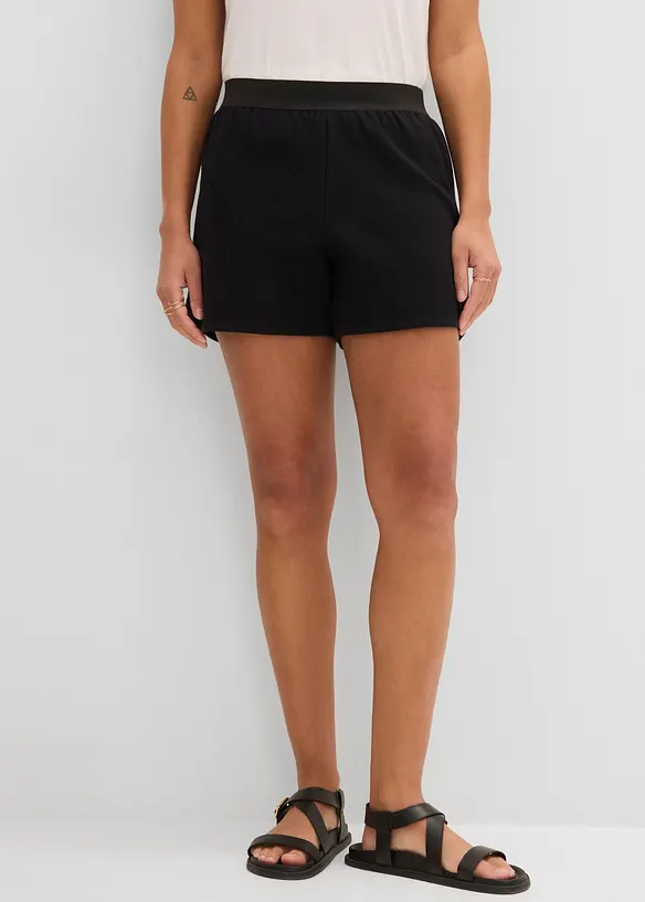 Shorts in felpa con fondo arrotondato, bonprix