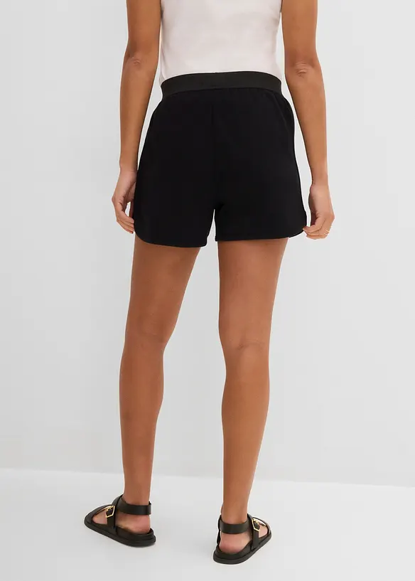 Shorts in felpa con fondo arrotondato, bonprix