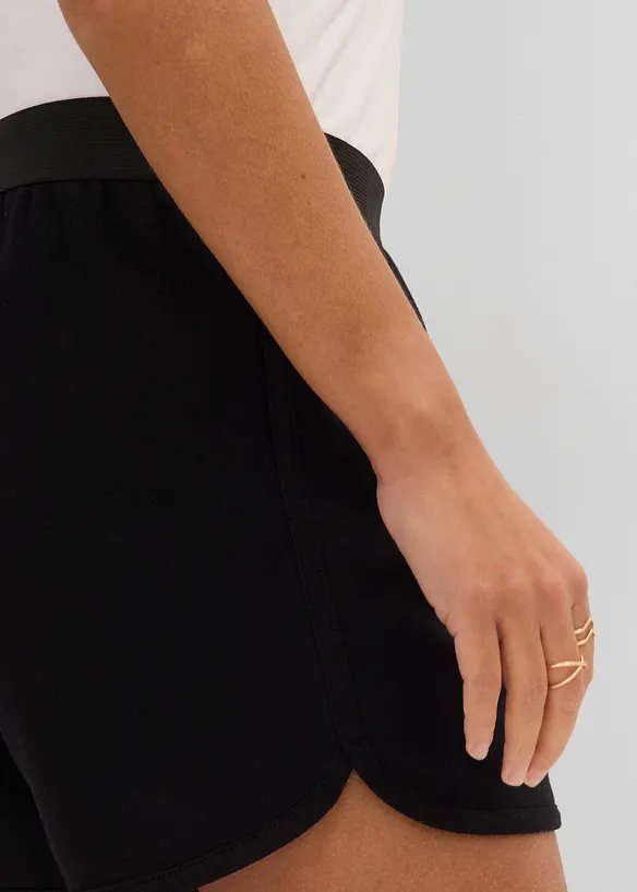 Shorts in felpa con fondo arrotondato, bonprix