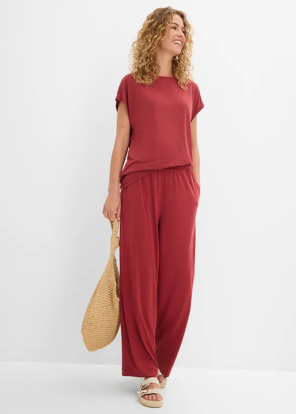 Pantaloni in jersey di misto modal morbido, bonprix