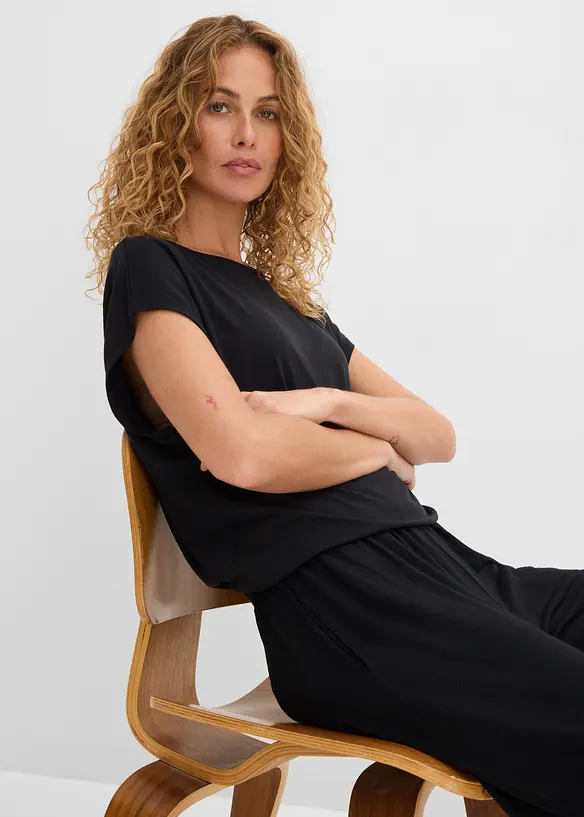 Pantaloni in jersey di misto modal morbido, bonprix