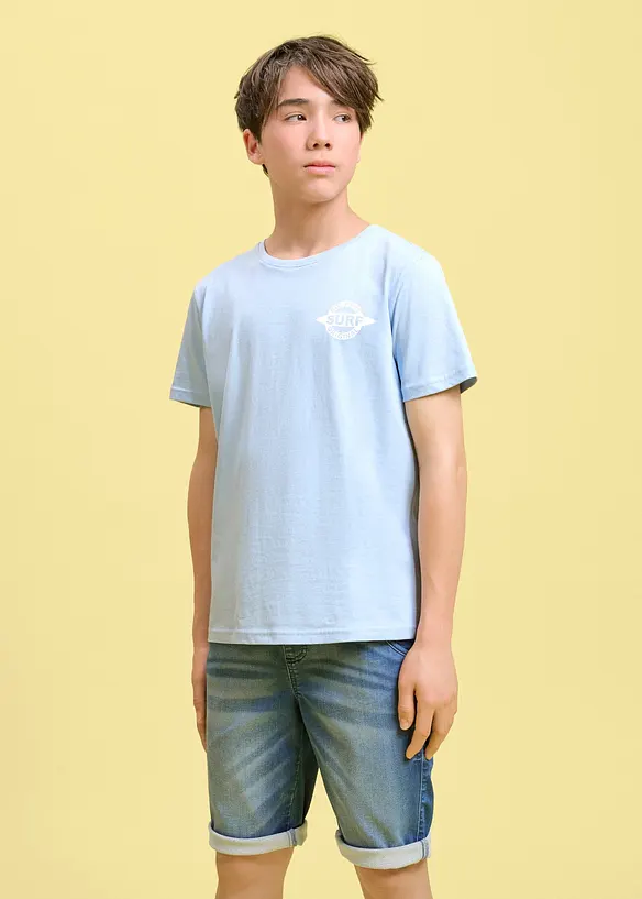 T-shirt in puro cotone biologico con stampa posteriore, bonprix
