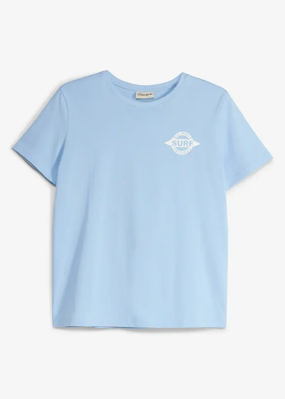 T-shirt in puro cotone biologico con stampa posteriore, bonprix