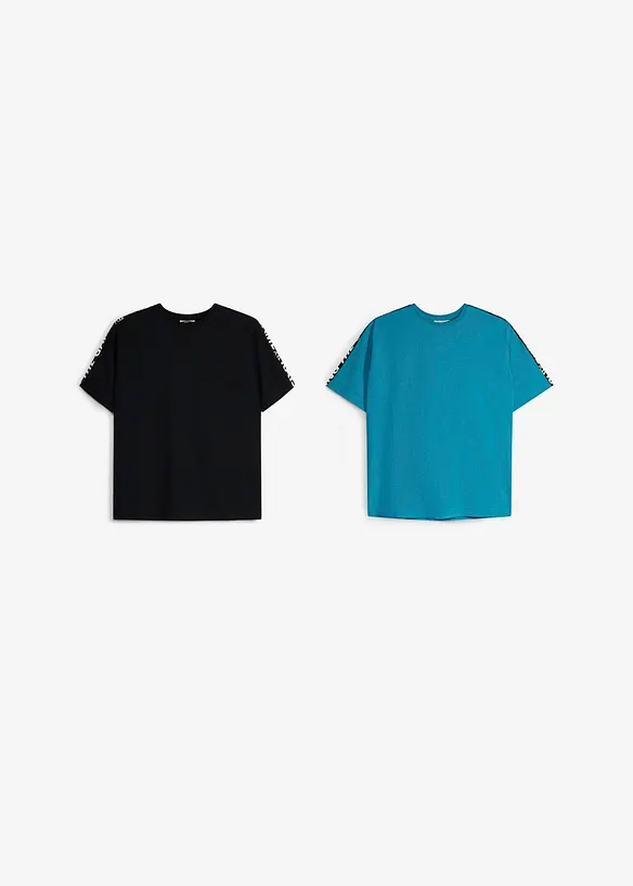 T-shirt in puro cotone biologico (pacco da 2), bonprix