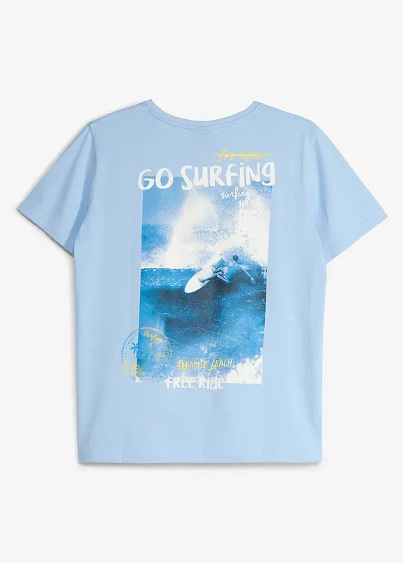 T-shirt in puro cotone biologico con stampa posteriore, bonprix