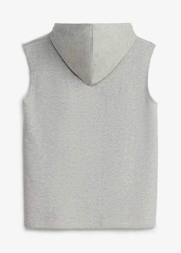 Felpa smanicata con cappuccio e cotone biologico, loose fit, bonprix
