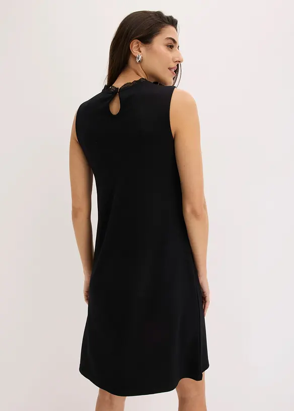Abito di jersey con pizzo, bonprix