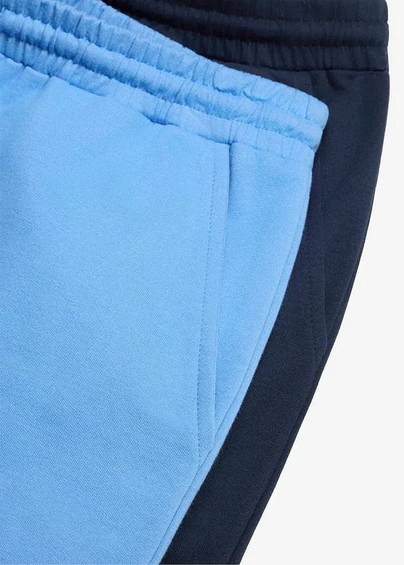 Bermuda in felpa di puro cotone biologico, loose fit (pacco da 2), bonprix
