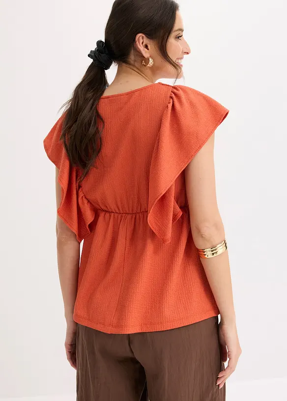 Maglia in cr&ecirc;pe operato, bonprix