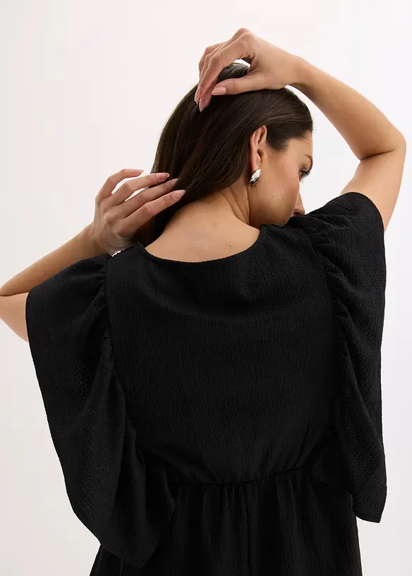 Maglia in cr&ecirc;pe operato, bonprix