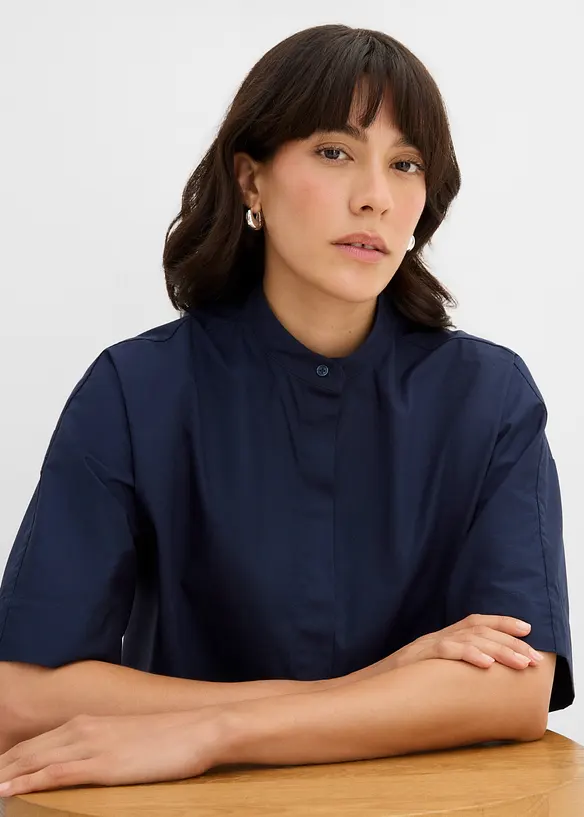 Blusa in puro cotone biologico, bonprix