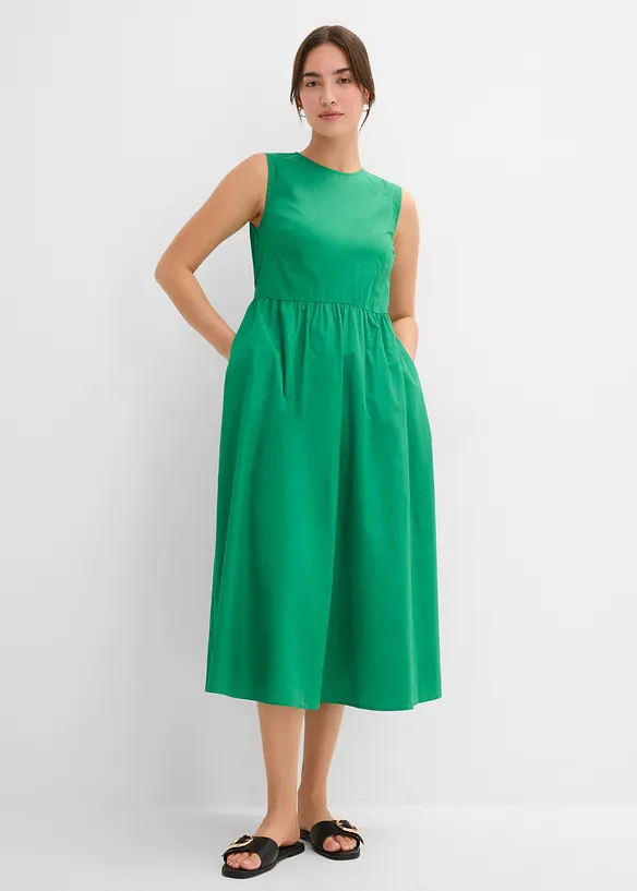 Abito midi in puro cotone biologico, bonprix