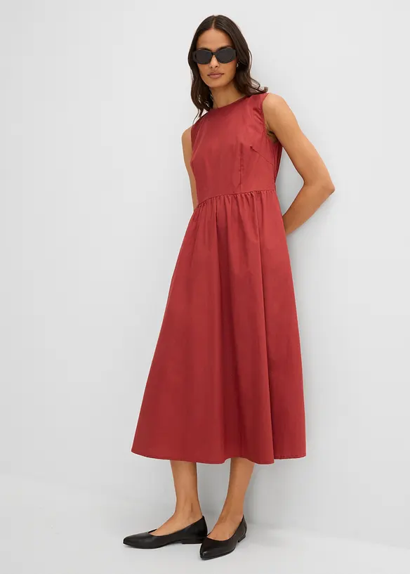 Abito midi in puro cotone biologico, bonprix